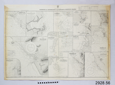 Document - Navigation Chart, Harbours and Anchorage in The Hawaiian or Sandwich Islands