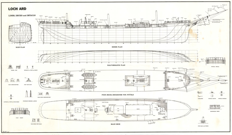Document - Ship Model Plans, Loch Ard, October 1977