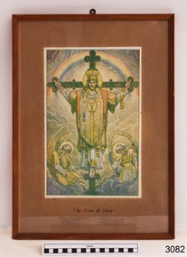 Print - Religious Print, T. Noyes Lewis, The Cross of Glory, Mid to late 19th century for the print, the reframing appears to date from the 1960's