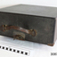 Typewriter case has carry handle and key to  secure it.