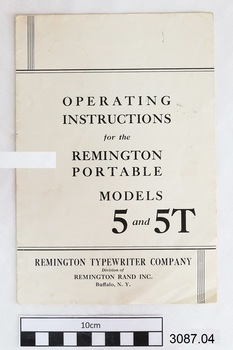 Instructions are printed on a large sheet that is folded into quarters.