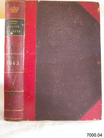 Book, Victoria Police Gazette 1865