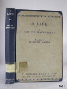 Book - A Fictional story, Henri René Albert Guy de Maupassant, A Life, 1933