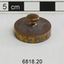 The 20 gram weight used for use by an apothecary. Part of an apothecary set of weights.