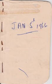 Journal - Diary, before 6th January 1966