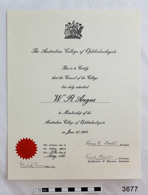 Certificate, 1969
