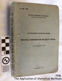 Book, The Application of Statistical Methods
