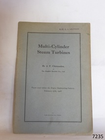 Book, Multi-Cylinder Steam Turbines