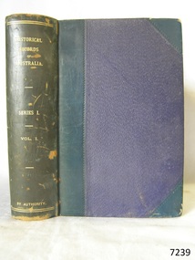 Book, Historical Records of Australia Series 1 Vol 1