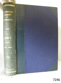 Book, Historical Records of Australia Series 1 Vol 8