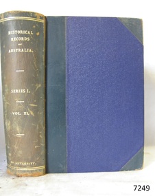 Book, Historical Records of Australia Series 1 Vol 11