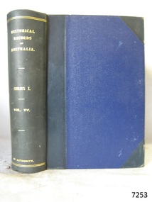 Book, Historical Records of Australia Series 1 Vol 15