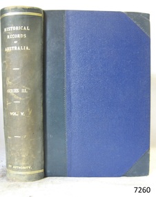 Book, Historical Records of Australia Series 3 Vol 5