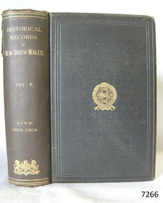 Book, Historical Records of New South Wales Vol 5