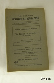 Book, The Victorian Historical Magazine 69
