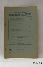 Book, The Victorian Historical Magazine 72