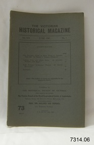 Book, The Victorian Historical Magazine 73