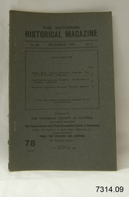 Book, The Victorian Historical Magazine 78