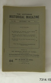 Book, The Victorian Historical Magazine 84