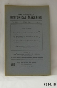 Book, The Victorian Historical Magazine 85