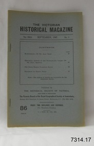 Book, The Victorian Historical Magazine 86