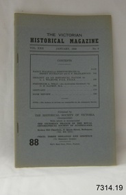 Book, The Victorian Historical Magazine 88