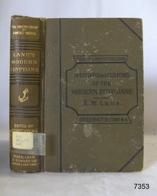 Book, An Account of The Manners and Customs of The Modern Egyptians