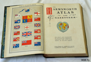 Book, Harmsworth Atlas and Gazetteer, 1908
