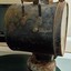 Close-up view of the handle on one side of the lamp