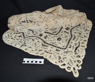 Tablecloth, Gladys Angus, wife of Dr. W.R. Angus, early to mid 1900's