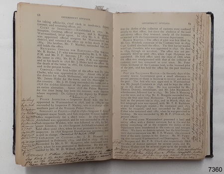 Handwritten notes within text and in left, right and bottom margins
