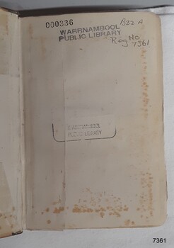 Stamps from the Warrnambool Public Library, and a numerical stamp