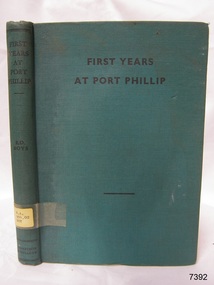 Book, First Years At Port Phillip