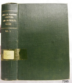 Book, Lives of The Most Eminent Painters Sculptors and Architects Vol 5