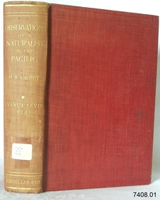 Book, Observations of a Naturalist in The Pacific Vol 1