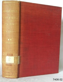 Book, Observations of a Naturalist in The Pacific Vol 2