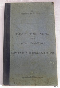 Book, Evidence of Mr Darvall