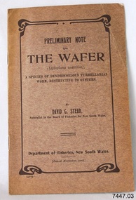 Book, Department of Fisheries Preliminary Note on The Wafer