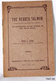 Book, Department of Fisheries The Beaked Salmon