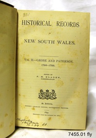 Book, Historical Records of New South Wales Vol 2
