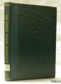 Book, The Australian Annual Digest 1950