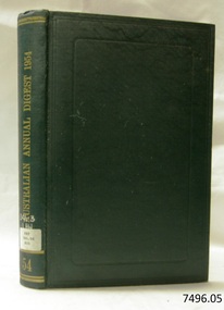 Book, The Australian Annual Digest 1954