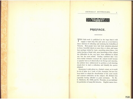 Printed Preface with floral decoration above the titlle