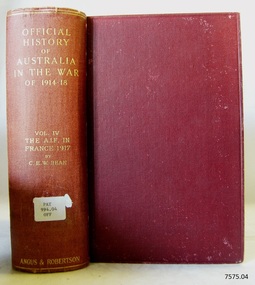 Book, Official History of Australia In The War of 1914-18 Vol 4