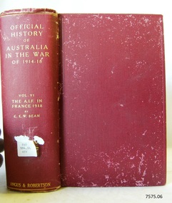 Book, Official History of Australia In The War of 1914-18 Vol 6