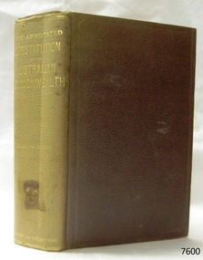 Book, The Annotated Constitution of Australian Commonwealth