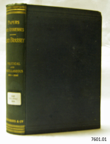 Green hardcover book with gold embossed title on spine, and label on spine