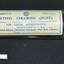 Glass medication ampoule once containing ethyl chloride for local anaesthesia. Has metal spring release device to administer the gas.