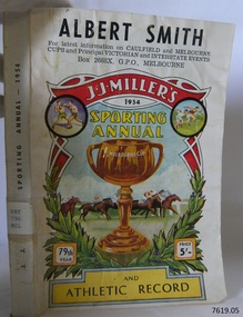 Book, J J Miller's Sporting Annual and Athletic Record 79th year