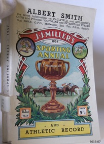 Book, J J Miller's Sporting Annual and Athletic Record 82nd year